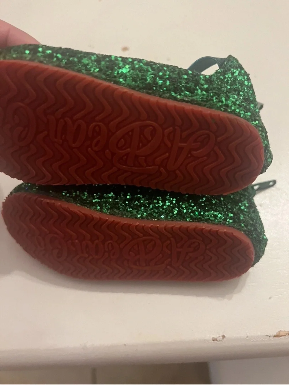 A Bear Co Girl’s Ballet Flats Sz 5 Shoes Green Toddler Christmas Pumpkin sparkl